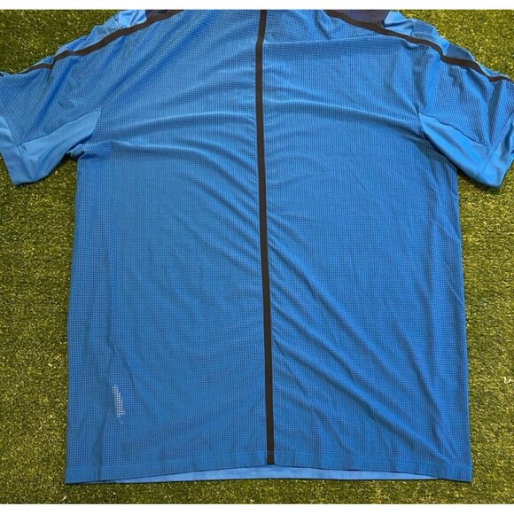 Nike shirt mens large blue black tiger woods collection oakmont polo stretch 26 - Picture 7 of 10